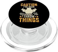 Caution I've Been Known To Throw Things PopSockets PopGrip per MagSafe