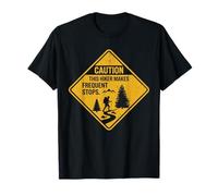 Caution This Hiker Rende Le fermate frequenti Divertenti Escursioni Grafica Maglietta