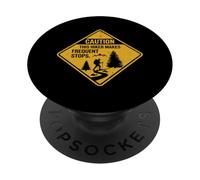 Caution This Hiker rende le fermate frequenti divertenti escursioni grafica PopSockets PopGrip Adesivo