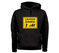 Caution Zombie Cartello Stradale - Adulti Felpa/Maglione - Halloween Divertente