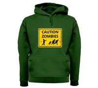 Caution Zombie Cartello Stradale - Adulti Felpa/Maglione - Halloween Divertente