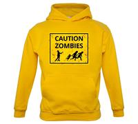 Caution Zombie Cartello Stradale - Bambini Felpa/Maglione - Halloween Divertente