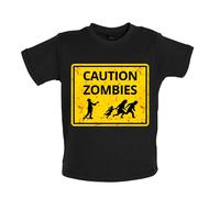 Caution Zombie Cartello Stradale - Bambino T-Shirt / Body - Halloween Divertente