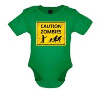 Caution Zombie Cartello Stradale - Bambino T-Shirt / Body - Halloween Divertente