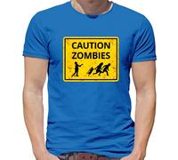Caution Zombie Cartello Stradale - T-Shirt - Halloween Divertente Costume Da