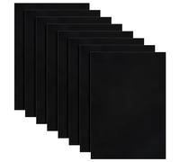 CAUTIOUS Tappetino Adesivo Antiscivolo, 8 Pezzi Fogli Adesivo Nero Spessore 3 mm Foglio di Schiuma A4 per Sedie Mobili Tavoli, 30 x 20 cm