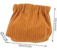 Cautiousm Corduroy Elastic Hair Tie Organizer, Portable Corduroy Elastic Storage Bag for Woman Travel (Set B)