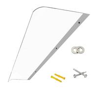 Cauvet de Porte d'ingresso - capannone della finestra, Coperchio del patio esterno | 15,7 x 15,7 Pollici Rain Guard Shade, Pannello di Protezione UV Trasparente, ingressi Scudo di Sole di Neve,