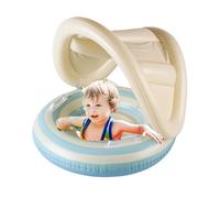 Cauvet sol, galleggiante per bambini con sedile di sicurezza regolabile, fondo per bambini | Baby Float - Anello galleggiante per piscina - Trainatore galleggiante regolabile con Sunshade per