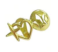 Cava Cuore Denti Gioielli Tappi Per Le Donne Degli Uomini Allergia Resistente Leggero 3g Design Vintage Styles Accessori Doppio Amore Stelle Denti Griglie, Misura unica, come descritto, come descritto