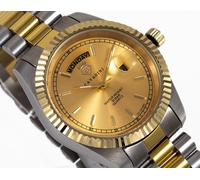 Cavadini Orologio Leonardo Acciaio Massiccio Tag-Datum-Anzeige Lente CV-331JDD