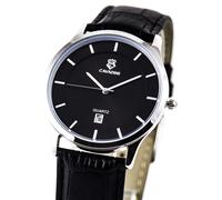 Cavadini Orologio Uomo Acciaio Inox 40mm Index Data CV-4228 Nero Modern Business