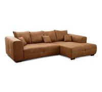 CAVADORE - Grande divano Mavericco/Big Couch dal design moderno, effetto pelle, con cuscino per schienale e cuscino decorativo, 287 x 69 x 108 cm (L x A x P), in microfibra, colore: Antracite