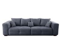 CAVADORE Mavericco - Divano grande XXL dal design moderno include i cuscini dello schienale e i cuscini decorativi, 287 x 69 x 108 cm (L x A x P), microfibra, colore grigio