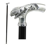 Cavagnini Bastone Wood & Pewter - Handmade Italian Walking Stick Luxury Edition