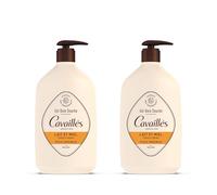 Cavaillès Gel Bagno Doccia Latte e Miele Confezione da 2 x 1L - Pelli Sensibili - Surgras Vegetale Pro-Rigenerante® - Senza Sapone - Nutriente & Protettivo - Bottiglia Riciclata