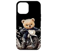 Cavalca con stile con questo costume da orsacchiotto da motocross Custodia per iPhone 12 Pro Max