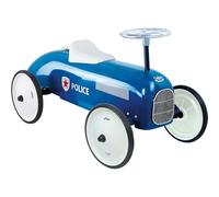 Vilac - Carrier auto vintage della polizia - Giocattolo in metallo - Ruote silenziose - Volante Direzionale - Decorazione - Blu - per bambini a partire da 18 mesi
