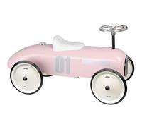 Cavalcabile Auto Vintage Rosa Carrozzeria in Metallo Bambini dai 18 Mesi