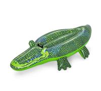 CAVALCABILE COCCODRILLO GONFIABILE PER BAMBINI GALLEGGIANTE 152X71CM CON MANIGLI