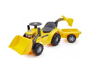 Cavalcabile Ecoiffier Escavatore con Rimorchio