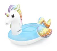 CAVALCABILE UNICORNO FANTASY GALLEGGIANTE GONFIABILE PISCINA SPIAGGIA CON MANIGL