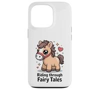 Cavalcando attraverso le fiabe carino Kawaii Pony Custodia per iPhone 13 Pro