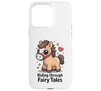 Cavalcando attraverso le fiabe carino Kawaii Pony Custodia per iPhone 15 Pro Max