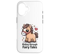 Cavalcando attraverso le fiabe carino Kawaii Pony Custodia per iPhone 16