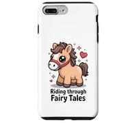 Cavalcando attraverso le fiabe carino Kawaii Pony Custodia per iPhone 7 Plus/8 Plus