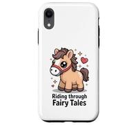 Cavalcando attraverso le fiabe carino Kawaii Pony Custodia per iPhone XR