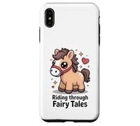 Cavalcando attraverso le fiabe carino Kawaii Pony Custodia per iPhone XS Max