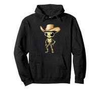 Cavalcando le stelle con questo cowboy alieno per ragazzi e ragazze Felpa con Cappuccio