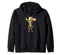 Cavalcando le stelle con questo cowboy alieno per ragazzi e ragazze Felpa con Cappuccio