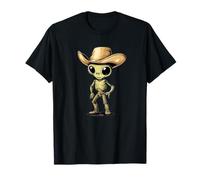 Cavalcando le stelle con questo cowboy alieno per ragazzi e ragazze Maglietta