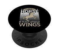 Cavalcare Un Cavallo è Volare Senza Ali Equitazione PopSockets PopGrip Adesivo
