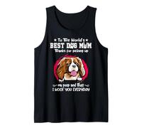 Cavalier Best Dog Mom Dogs Lovers Funny Mothers Day Canotta