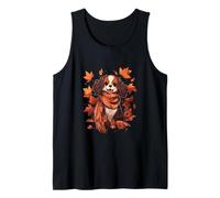 Cavalier King Charles Cane Autunno Foglie Ringraziamento Canotta