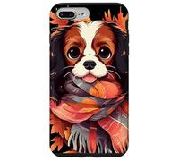 Cavalier King Charles Cane Autunno Foglie Ringraziamento Custodia per iPhone 7 Plus/8 Plus
