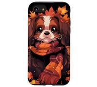 Cavalier King Charles Cane Autunno Foglie Ringraziamento Custodia per iPhone SE (2020) / 7/8
