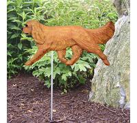 Cavalier King Charles Insegna Da Giardino Per Cani Dipinta A Mano Figura Ruby