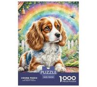 Cavalier King Charles Spaniel 1000Pezzi Puzzle Immagine Dipinta Pet Dog Divertimento Per Adulti Idea Regalo Uomo E Donna Per Adulti E Bambini A Partire Dai 12 Anni70x50cm/1000pcs
