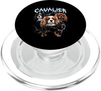 Cavalier King Charles Spaniel, amante dei cani in stile heavy metal PopSockets PopGrip per MagSafe