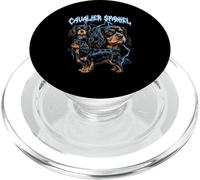 Cavalier King Charles Spaniel, amante dei cani in stile heavy metal PopSockets PopGrip per MagSafe