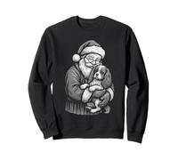 Cavalier King Charles Spaniel Babbo Natale Cane di Natale Felpa