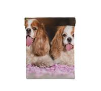 Cavalier King Charles Spaniel Cani Bianchi Marroni, Spremere il portafoglio superiore da donna Borsa portaoggetti Piccola portamonete Portamonete