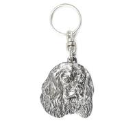 Cavalier King Charles Spaniel - Ciondolo a forma di cane argentato, decorazione