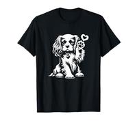 Cavalier King Charles Spaniel con disegno grafico del cane Maglietta