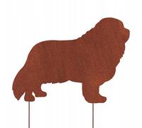 Cavalier king charles spaniel CORTEN CANE FIGURA DECORAZIONE GIARDINO
