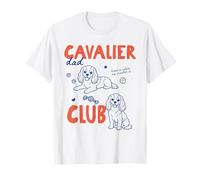 Cavalier King Charles Spaniel Dad Club Dog Owner Fathers Day Maglietta